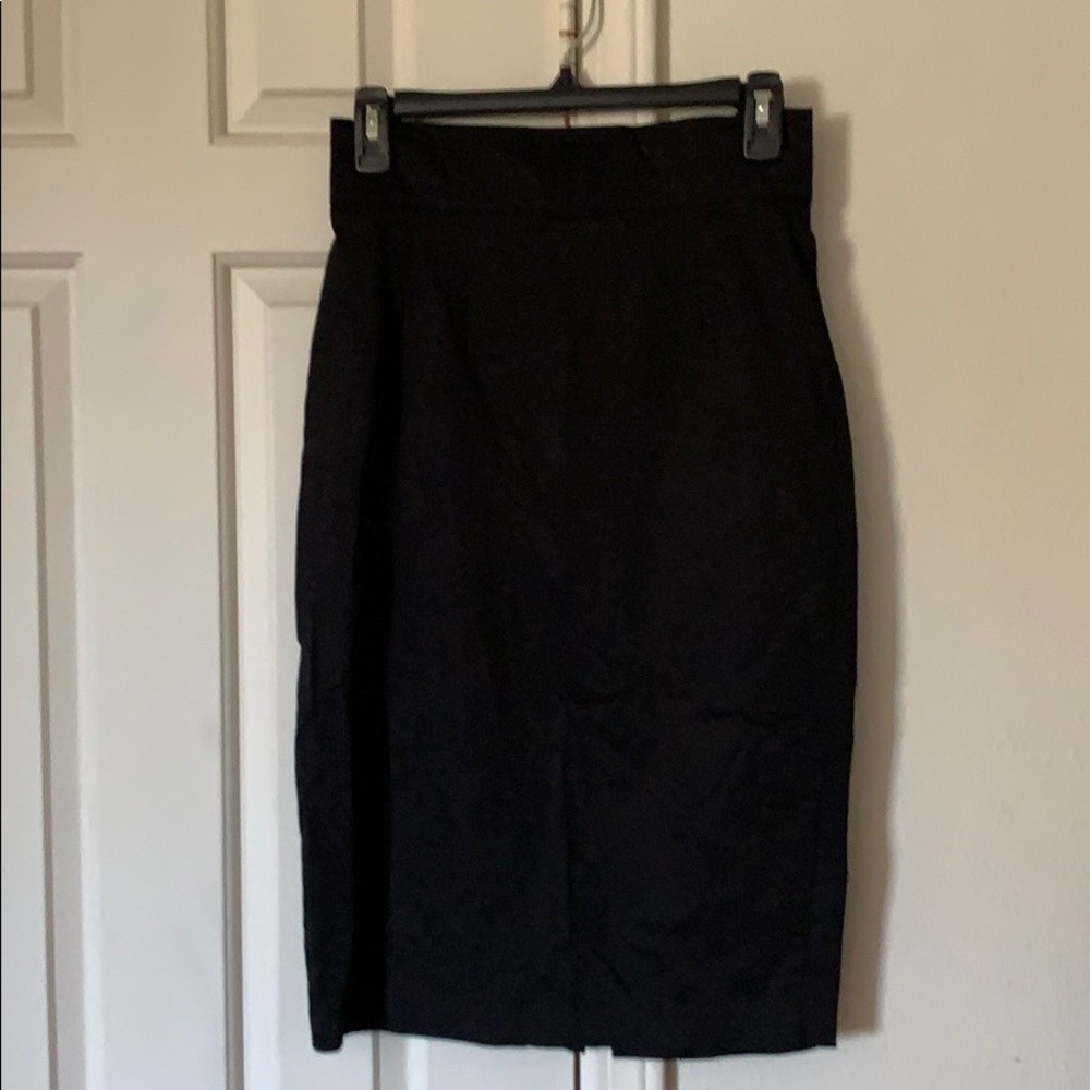 Black Hi Waisted Pencil Skirt